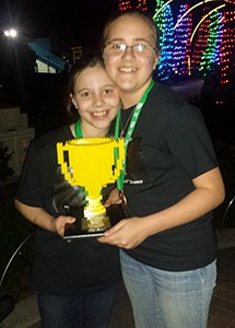 Alyssa and Ashley Farrell at Legoland