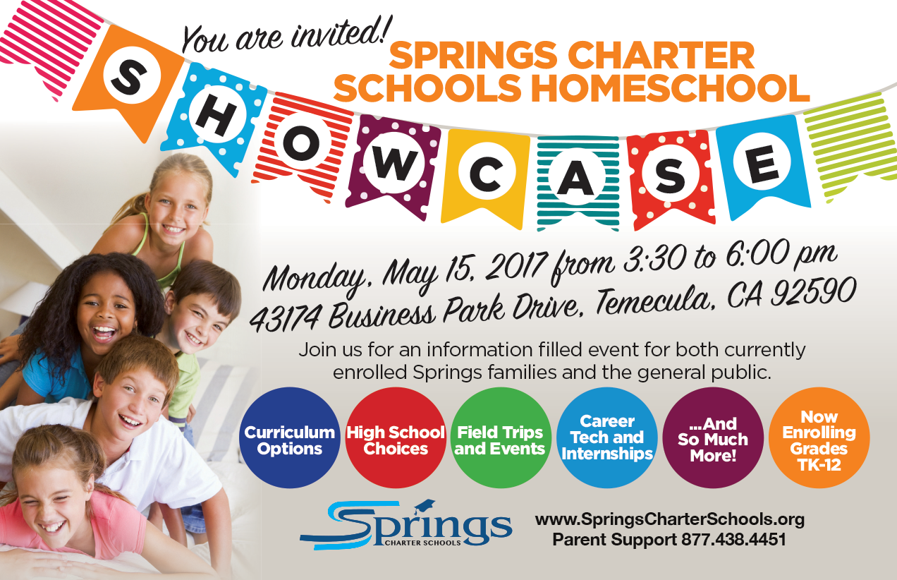 Homeschool Showcase Temecula Springs Charter Schools