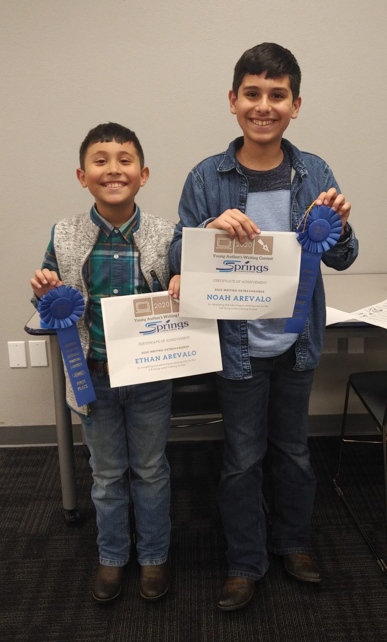 Homeschool Brothers Take First in Writing Competition Springs Charter