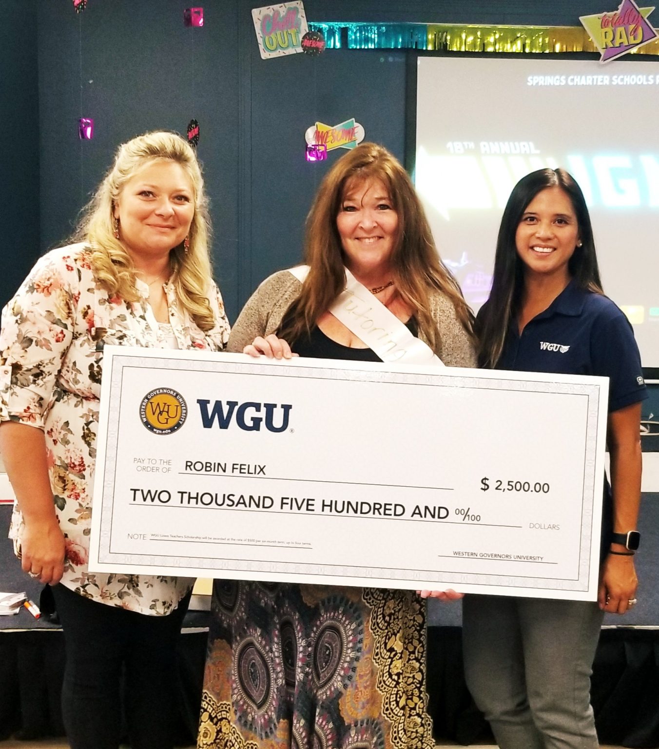 Temecula Teacher Awarded Scholarship Springs Charter Schools