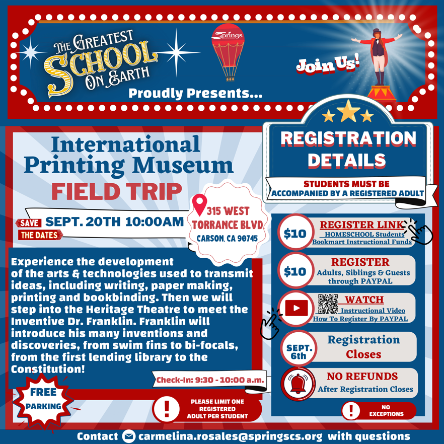 INTERNATIONAL PRINTING MUSEUM FLYER