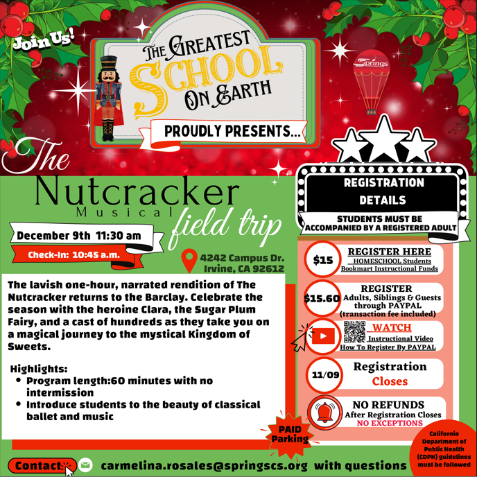 The Nutcracker Musical Springs Charter Schools