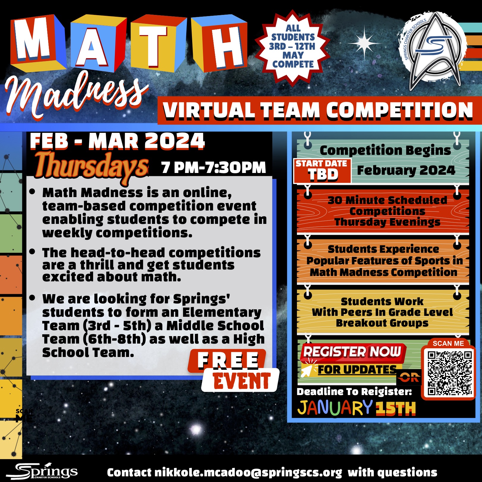 Math Madness - Springs Charter Schools