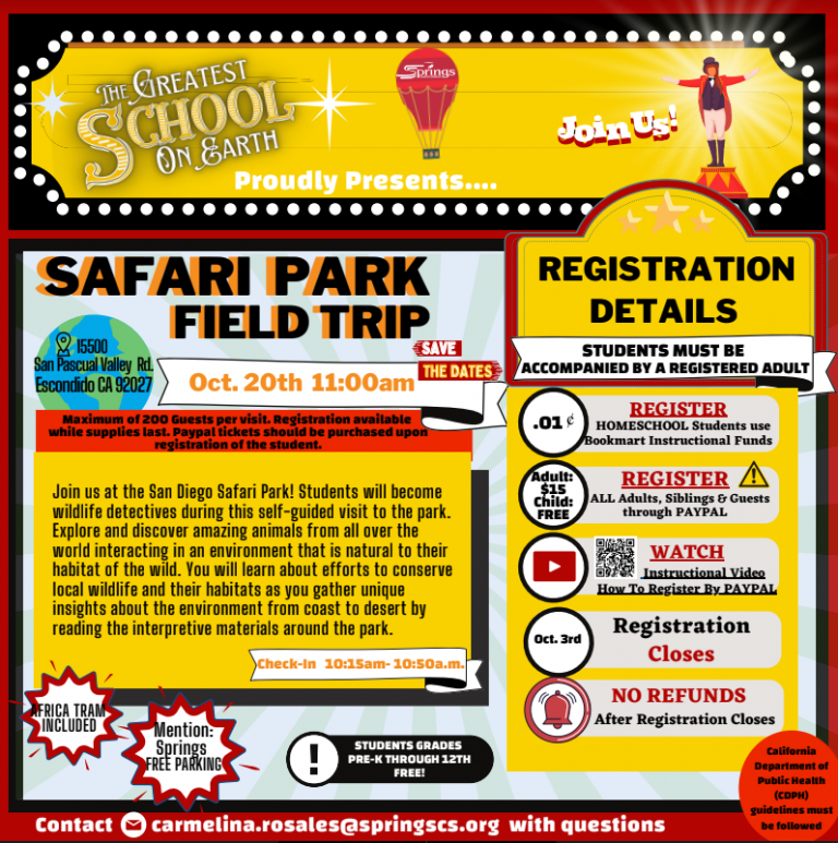 safari park school trip