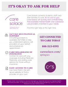 Flyer - Family - Resource Center - Care Solace