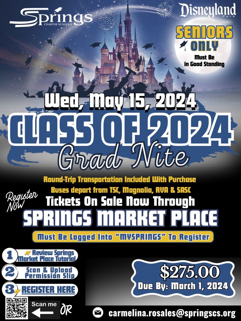 Grad Nite 2024 Springs Charter Schools