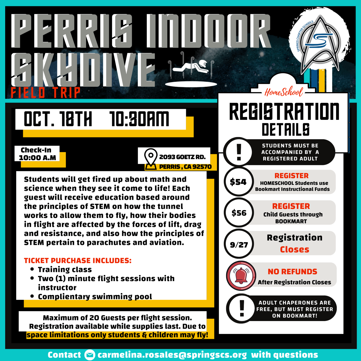 SKYDIVE PERRIS FIELD TRIP1030am