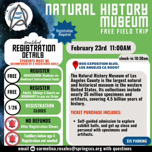 Natural History Museum Flyer (2)