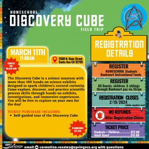 Discovery Cube Flyer