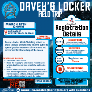 Davey's Locker Field Trip