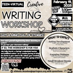 Writing Workshop Flyer