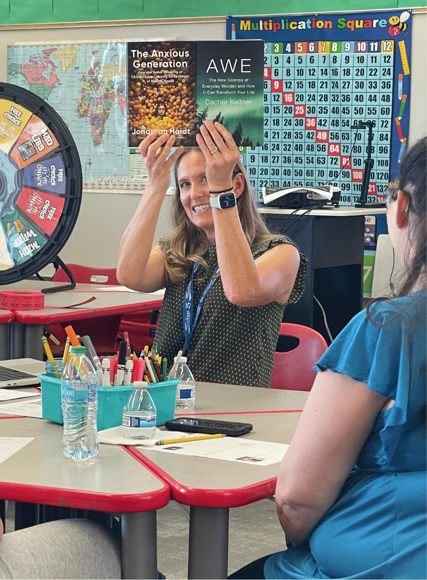 A homeschool educational specialist shares learning resources and facilitates a parent workshop focused on supporting student growth, literacy, and educational success.
