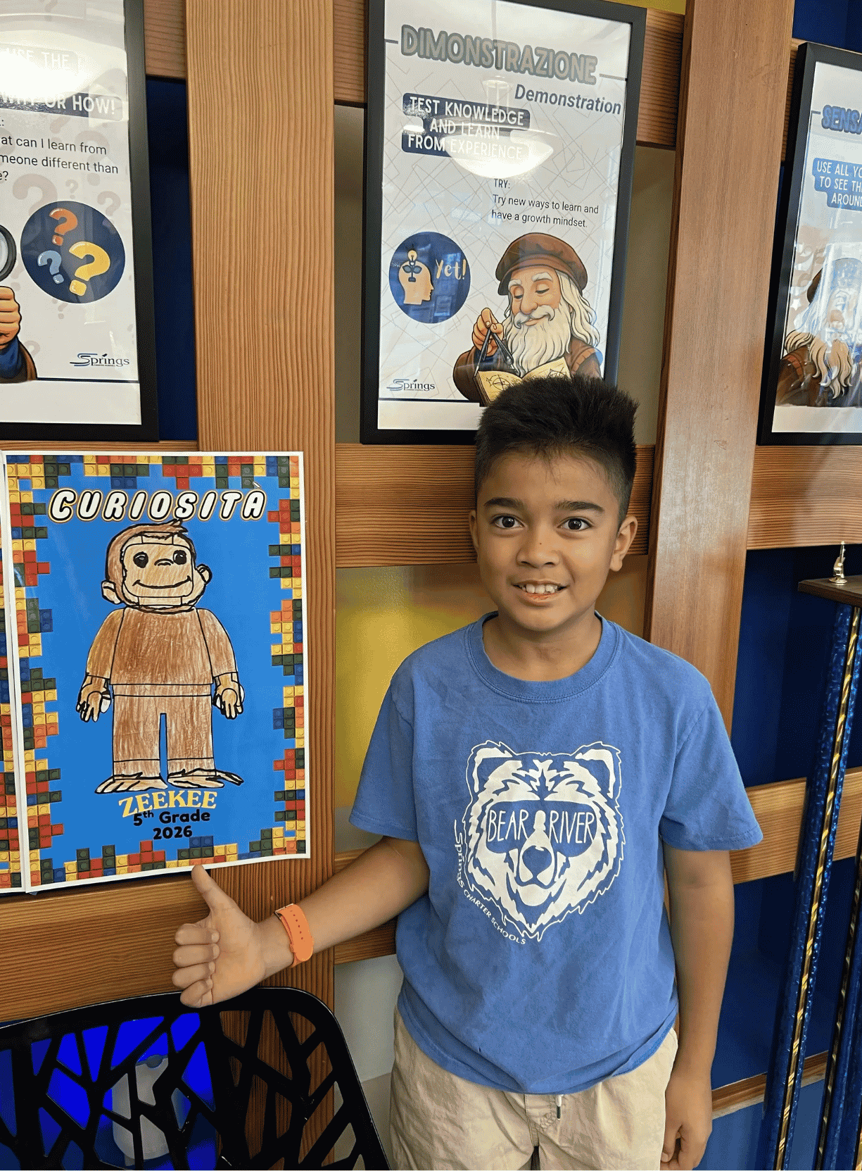 Bear River Student Presenting Poster Project